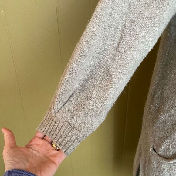 Universal thread women M open front Longsleeve cardigan w/pockets tan - Picture 4 of 11